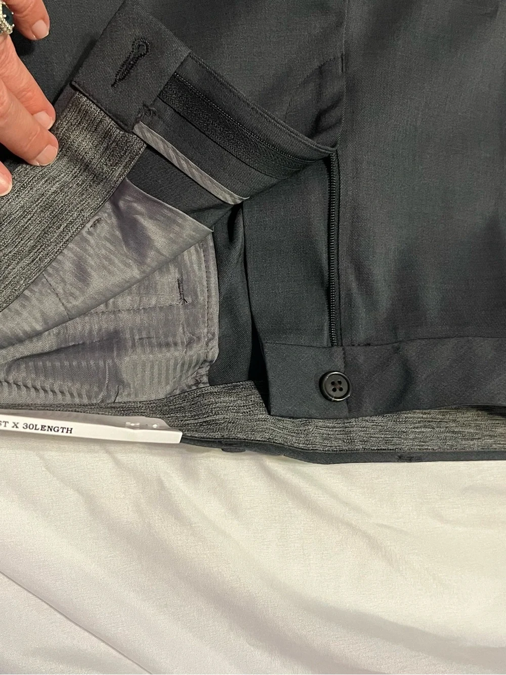 Chaps Men's Black Dress Pants - Slim Tailored Crease